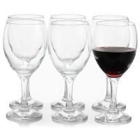 Pasabahce Red Wine Glass (6 pcs.) ชุดเเก้วไวน์ แก้วไวน์แดง แก้วน้ำ เเก้วไวน์ใหญ่ คุณภาพดี , 8 ออนช์ , 255 cc