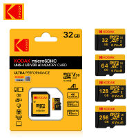 ใหม่ KODAK เดิม M icro SD 128กิกะไบต์256กิกะไบต์64กิกะไบต์32กิกะไบต์การ์ดหน่วยความจำ C10 TF microSD การ์ด SDXC U3 4พันสำหรับศัพท์จมูกกล้องของขวัญ