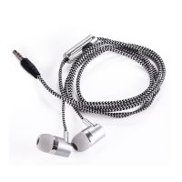 New Wiring Earphone Drive-By-Wire Earphone With Mic Extra Bass Earphone In-Ear Braided Rope Wired Headset 2023