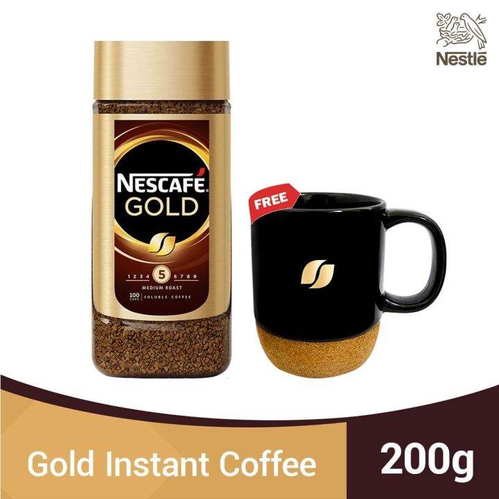NESCAFE Gold Instant Coffee 200g with FREE Limited Edition Ceramic Mug
