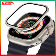 For Apple Watch Ultra 49mm Case Women Men iWatch Ultra 49mm Metal Bezel