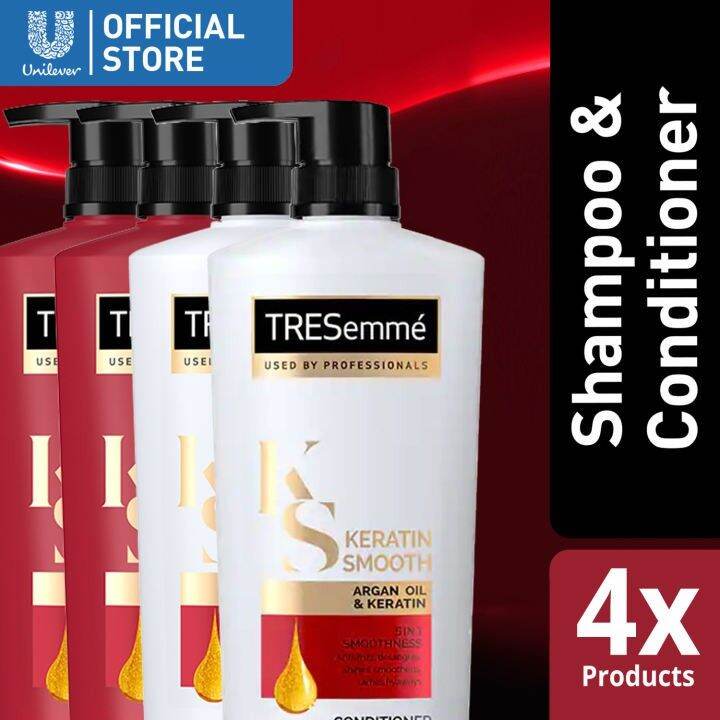 Factory Direct Sales Tresemmé Keratin Smooth Anti Frizz Shampoo And