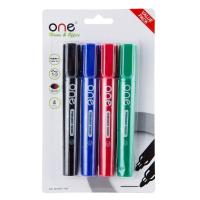 Home Office 
					ปากกามาร์คเกอร์ 2 หัว คละสี (แพ็ค4ด้าม) ONE AH317
				 อุปกรณ์เครื่องเขียน