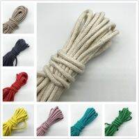 5yards/Lot 3mm 100 Cotton Rope Decorative Twisted Braided Cord Rope For Handmade Home Textile Decoration 【hot】xfl359 ！