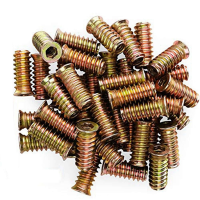 300Pcs M6 x 15mm Furniture Screw in Nut Threaded Wood Inserts Bolt Fastener Connector Hex Socket Drive