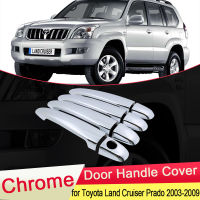 【cw】for Toyota Land Cruiser Prado 120 J120 L120 2003 2004 2005 2006 2007 2008 2009 Chrome Door Handle Cover Set Styling Accessorieshot