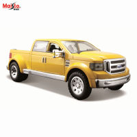 Maisto 1:24ฟอร์ด Mighty F-350 Super Duty ตายหล่อจำลองล้อแม็กรถยนต์รุ่นงานฝีมือตกแต่งการเก็บของเล่นเครื่องมือของขวัญ