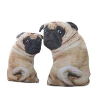 【CW】Simulation Dog Plush Pug Toys Soft Lifelike Stuffed Animals Shar Pei Pug Plush Pillow Dolls Sofa Cushion Kids Girls Gift