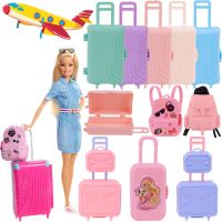 Fashion Travel Suitcase Luggage For Barbies Clothes Accessories &amp; 1/6 BJD Doll &amp; 30cm Blyth Doll,Toys For Girls,Christmas Gift