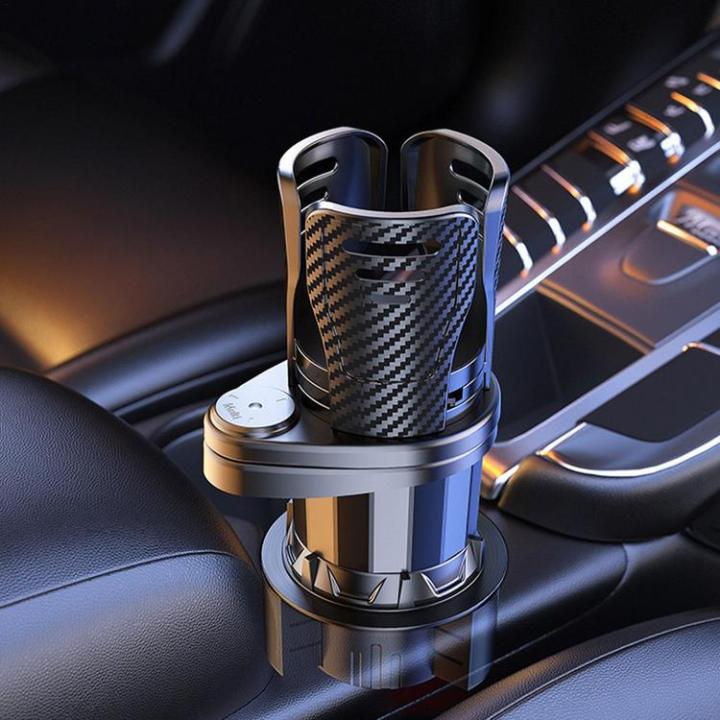 dual-cup-holder-car-mounted-cup-holder-360-rotation-car-cup-holder-with-adjustable-base-u-port-design-cup-organizer-for-car-to-keep-hydro-bottle-cool