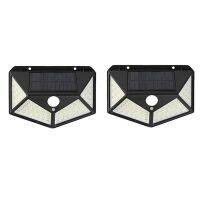 4Piece Outdoor Solar Powered Garden Lamp Waterproof Motion Sensor Solar High Quality Wall Garden