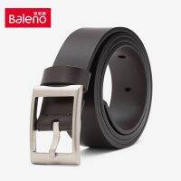 Baleo Baleno เข็มขัดแฟชั่นอเนกประสงค์สำหรับผู้ชาย88713008ใหม่ของแท้จากอิตาลีแท้หัวเข็มขัดแบบเรียบง่ายสำหรับชุดลำลองธุรกิจผู้ชาย