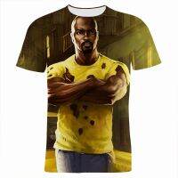 2023 NEWNew Men Women Tee 3D T เสื้อ Luke Cage แฟชั่นพิมพ์ Streetwear ลำลองแขนสั้น Tops