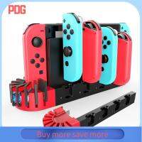 PDG สากล ชั้นเก็บของ 4พอร์ต แท่นชาร์จคอนโทรลเลอร์ แท่นชาร์จ สำหรับ NS joycons สำหรับ Nintendo SWITCH