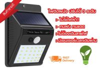 ไฟติดผนัง รั้วบ้าน ทางเดิน หน้าบ้านหรือภายในบ้าน ไฟโซล่าเซลล์ ไฟฉุกเฉิน LED 40ดวง (3โหมด)