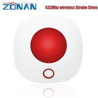 ✳Ight☒ZONAN-Sirene Estroboscópica Intermitente Sem Fio Para Segurança Alarme Doméo Dozina Interior Sirene Wi-Fi GSM 433MHz SN10