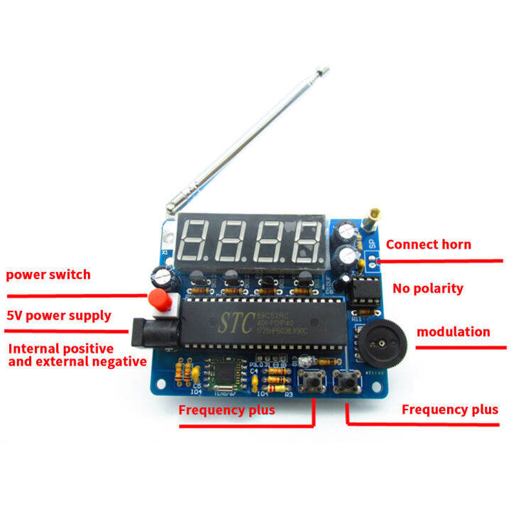 pcbfun-ชุดวิทยุสเตอริโอ-tea5807-1ชุดชิ้นส่วน-diy-วิทยุชุดการผลิตทางอิเล็กทรอนิกส์-tea5807-diy-สำหรับผู้เรียน