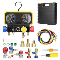 NANWEI Dual Gauges Air Conditioner Refrigerant Refilling Set Pressure Adjustable Refrigeration Maintenance Equipment Kit Brass Connection Air-Conditioner Repairing Device