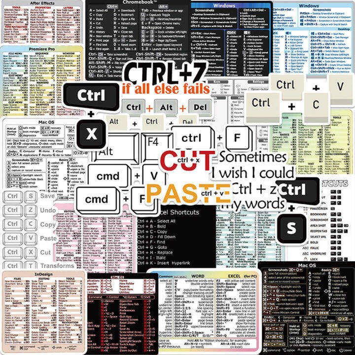 30Pcs Windows Adobe Photoshop Quick Reference Keyboard Guide Shortcut ...