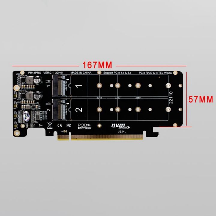 double-sided-4-disk-nvme-raid-card-pciex16-to-m-2-m-key-nvmex4ssd-2u-server-raid-array-expansion-adapter-split-card