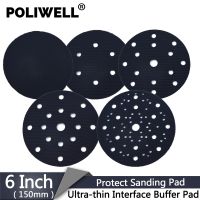 ☂▥☜ POLIWELL 1PCS 6 150 mm Holes Ultra-thin Interface Buffer Pads Hook and Loop Sanding Pad Protection Self-adhesive Abrasive Pad