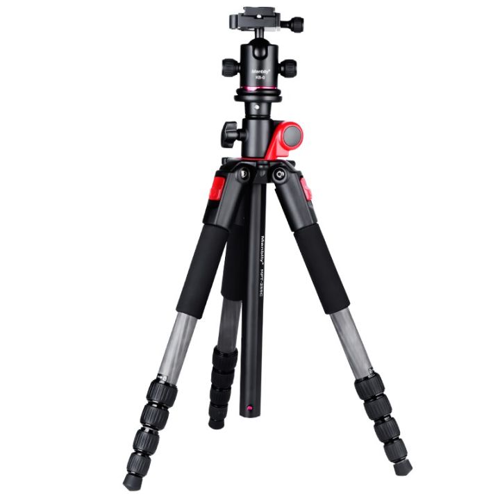 แมนบิลี-mpt-255c-ขาตั้งกล้องมืออาชีพขาตั้งกล้องสามขาขนาดกะทัดรัดแบบขวางสำหรับ-canon-nikon-sony-กล้อง-dslr-วิดีโอ-dv