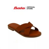 Bata LADIES FLATS รองเท้าแตะหญิง MULE CONTEMP แบบสวม เปิดส้น สีน้ำตาล รหัส 5614487