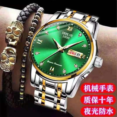The automatic mechanical watch men luminous handsome mens waterproof imported machine core brand high-end calendar ♗