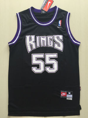 Ready Stock New Arrival Authentic Basketball Jersey Mens Sacramento Kings 55 Jason Williams Hardwood Classics Black Jersey