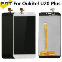 【☊HOT☊】 jing0saf สีดำ/ขาว5.5 สำหรับ Oukitel U20 Plus Lcd Displaytouch ประกอบหน้าจอดิจิตอล Partstools กาวสำหรับ U20 Plus Lcd