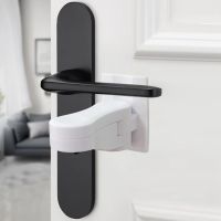 ☾✙✹ Multi-functional Universal Door Lever Lock Child Baby Safety Lock Rotation Proof Professional Door Adhesive Security