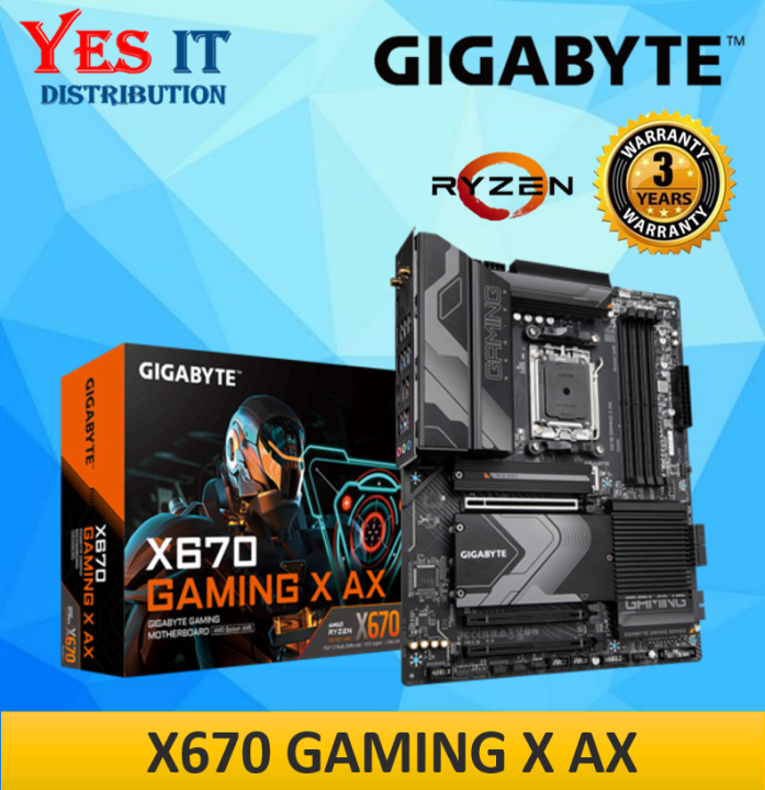 Gigabyte X670 Gaming X AX DDR5 AMD Socket AM5 ATX Gaming Motherboard