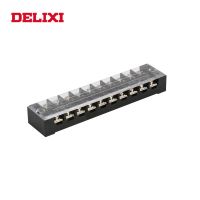 【In-demand】 ftghbxcf Delixi แถบขั้วต่อสกรูแถวคู่600V 15a Tb 1503 1504 1505 1506 1510 1512บล็อกตัวกั้นเทอร์มินอลฝาครอบกันฝุ่น