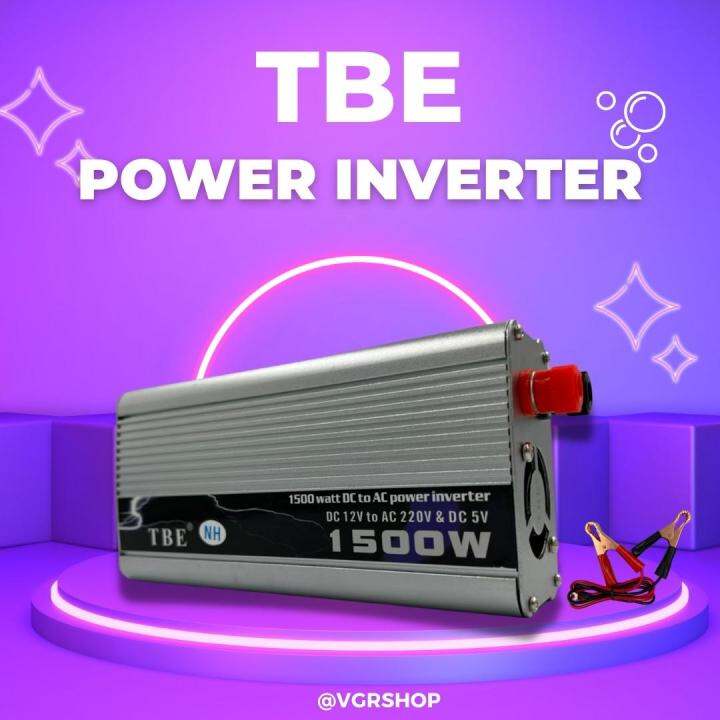 tbe-power-inverter-เครื่องแปลงไฟ-เปลี่ยนไฟรถเป็นไฟบ้าน-300-500-1000-1500-watt