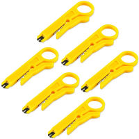 6ชิ้นล็อต Mini Wire Stripper Crimping Tool เหมาะสำหรับ RJ11 RJ45เครือข่ายสายศัพท์คอมพิวเตอร์ UTP Crimper