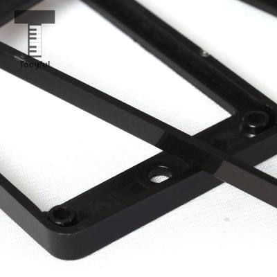；‘【； Tooyful 2Pcs Plastic Flat Metal Humbucker Pickup Frame Mounting Ring Accessory 4Mm Thick Black For LP Electric Guitar Wholesales