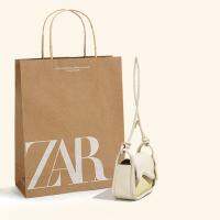 Zaraparts แพคเกจคนรักกลาง Alar สไตล์ร้อนแรงใน Ins สวมใส่สปริงขนาดเล็กของผู้หญิงอาวุโสกระเป๋าปาร์ตี้กระเป๋าสะพายข้างการออกแบบพื้นผิวขนาดเล็ก