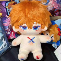 20เซนติเมตรเกม Genshin ผลกระทบ Tartaglia Plushie ตุ๊กตาร่างกายคอสเพลย์ผ้าฝ้ายยัดตุ๊กตาแต่งตัวอะนิเมะแฟนของขวัญคริสต์มาส