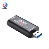 4K Video Capture Card USB 3.0 USB2.0 HDMI-compatible Grabber Recorder for PS4 Game DVD Camcorder Camera Recording Live Streaming Adapters Cables