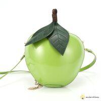 Women Apple Shape Bags PU Leather Shoulder Purse