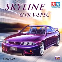 Tamiya 24145ชุดรถสปอร์ตรถ1/24แบบจำลองย่อขนาด Nissan Skyline GT-R R33 V-Spec