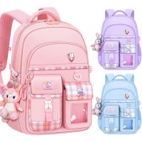 【Hot Sale】 New schoolbags for primary school students girls schoolbags burden reduction and spine protection childrens tuition bags wholesale backpack manufacturers