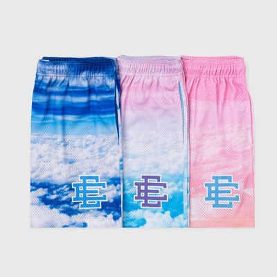 Ericemanuel EE Cloud Tie Dye Mens and Womens Universal Stretchable Quick Drying Sports Shorts Basketball Training Fitness Running Shorts INS Fashion Casual Shorts