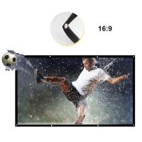 H120 100-120 Portable Projector Screen HD 16:9 White Dacron 120 Inch Diagonal Video Projection Screen Foldable Wall Mounted