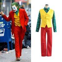 Joker Costume Adults Suitable For Halloween Party Carnival Stage Performance Clown Cosplay Costume With Wig And Mask