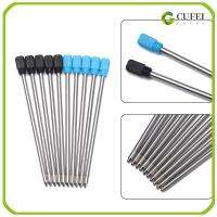 CUFEI 10 pcs/lot 0.5mm ร้อน อุปกรณ์เครื่องเขียน ลายเซ็น แกนกลางปลายปากกา หมึกสีน้ำเงิน/ดำ ปากกาลูกลื่นแบบเติม โลหะ