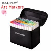 TOUCHNEW 1 Colors Single Art Markers Brush Pen Sketch Alcohol Based Markers Dual Head Manga Drawing Pens Art Supplies