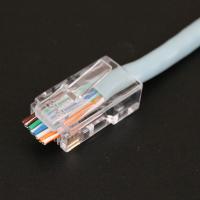 10ชิ้น Rj45เสียบเครือข่าย Cat6 Cat6e ขั้วต่อ Utp Unshielded Rj45 Modular