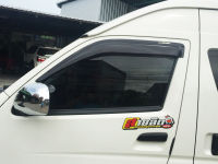 กันสาด(สีชาดำ) สำหรับรถตู้ Commuter / Hiace / Vanjury (ปี 2005 - 2014) (ไม่มี LOGO)