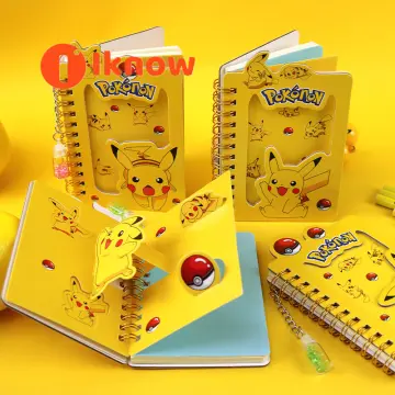 Pokemon Hard Cover Spiral Notebooks Pikachu